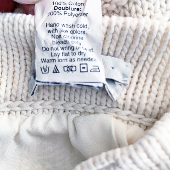 𝅺MADEWELL Wallace Cream Ribbed Knit Sweater Skirt - Picture 6 of 6